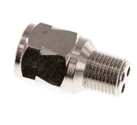 R/Rp 1/8'' M/V Mini Terugslagklep Vernikkeld Messing 10 bar (145 psi) NBR Met Veer