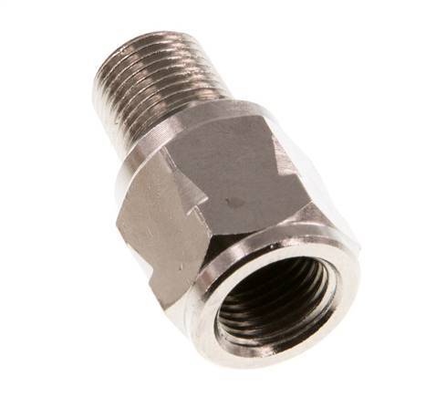 R/Rp 1/8'' M/V Mini Terugslagklep Vernikkeld Messing 10 bar (145 psi) NBR Met Veer