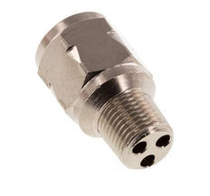 R/Rp 1/8'' M/V Mini Terugslagklep Vernikkeld Messing 10 bar (145 psi) NBR Geen Veer