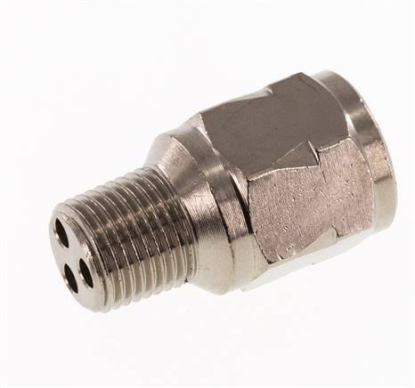 R/Rp 1/8'' M/V Mini Terugslagklep Vernikkeld Messing 10 bar (145 psi) NBR Geen Veer