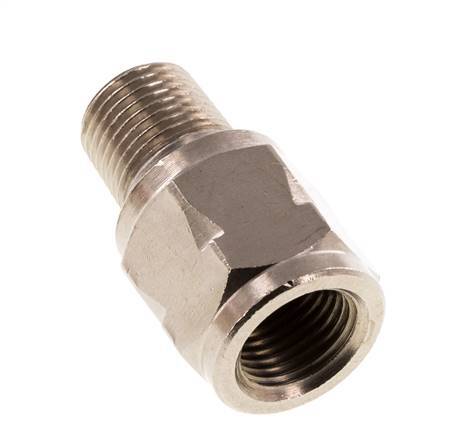 R/Rp 1/8'' M/V Mini Terugslagklep Vernikkeld Messing 10 bar (145 psi) NBR Geen Veer