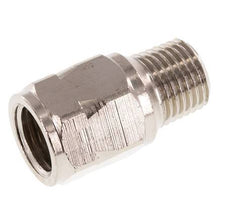 R/Rp 1/4'' M/V Mini Terugslagklep Vernikkeld Messing 10 bar (145 psi) NBR Geen Veer