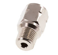 R/Rp 1/4'' M/V Mini Terugslagklep Vernikkeld Messing 10 bar (145 psi) NBR Geen Veer