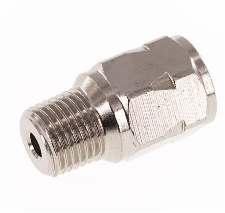 R/Rp 1/4'' M/V Mini Terugslagklep Vernikkeld Messing 10 bar (145 psi) NBR Geen Veer