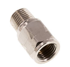 R/Rp 1/4'' M/V Mini Terugslagklep Vernikkeld Messing 10 bar (145 psi) NBR Geen Veer