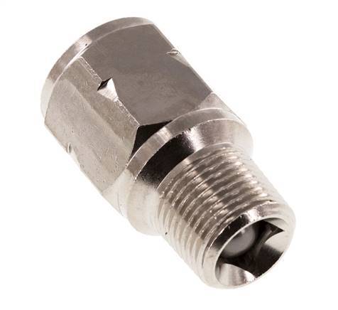 R/Rp 3/8'' M/V Mini Terugslagklep Vernikkeld Messing 10 bar (145 psi) NBR Geen Veer