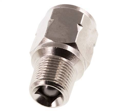 R/Rp 3/8'' M/V Mini Terugslagklep Vernikkeld Messing 10 bar (145 psi) NBR Geen Veer