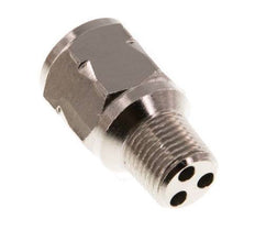 R/Rp 1/8'' M/V Mini Terugslagklep Vernikkeld Messing 10 bar (145 psi) FKM Met Veer