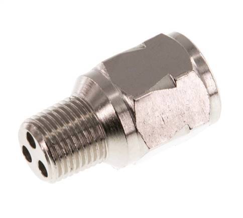 R/Rp 1/8'' M/V Mini Terugslagklep Vernikkeld Messing 10 bar (145 psi) FKM Met Veer