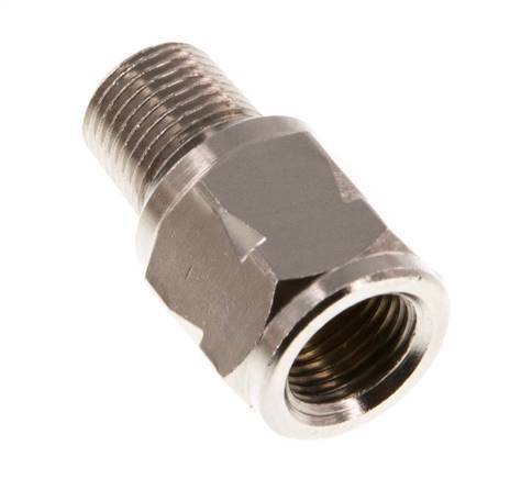 R/Rp 1/8'' M/V Mini Terugslagklep Vernikkeld Messing 10 bar (145 psi) FKM Met Veer