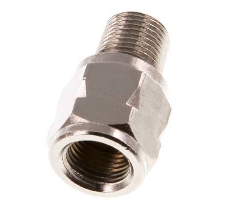 R/Rp 1/8'' M/V Mini Terugslagklep Vernikkeld Messing 10 bar (145 psi) FKM Met Veer