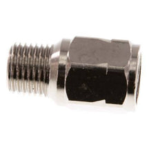 R/Rp 1/4'' M/V Mini Terugslagklep Vernikkeld Messing 10 bar (145 psi) FKM Met Veer