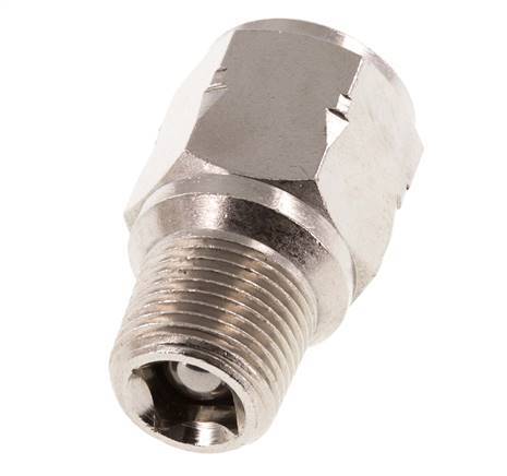 R/Rp 3/8'' M/V Mini Terugslagklep Vernikkeld Messing 10 bar (145 psi) FKM Geen Veer