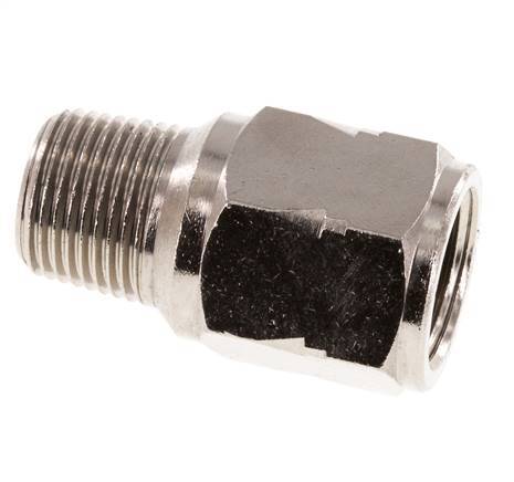 R/Rp 3/8'' M/V Mini Terugslagklep Vernikkeld Messing 10 bar (145 psi) FKM Geen Veer