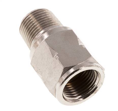 R/Rp 3/8'' M/V Mini Terugslagklep Vernikkeld Messing 10 bar (145 psi) FKM Geen Veer