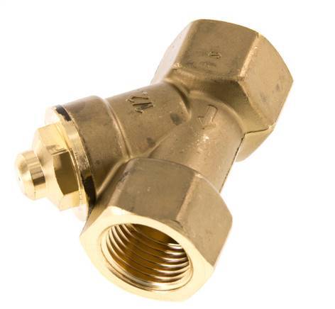 Rp 1/2'' Brass Y Check Valve 10 bar (145 psi) NBR
