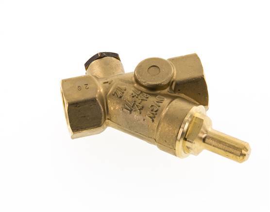 Rp 1/2'' Messing Y Terugslagklep 16 bar (232 psi) FKM