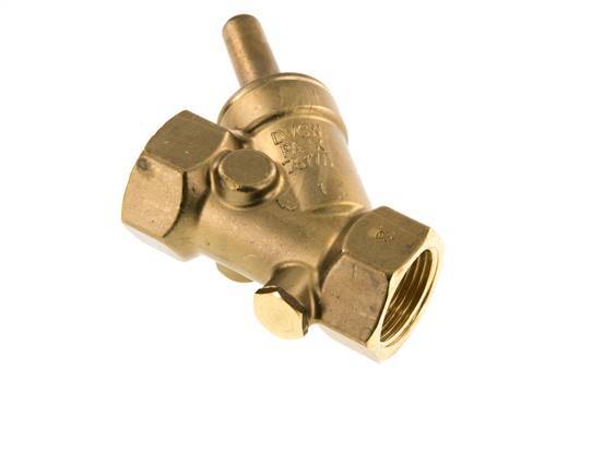 Rp 1'' Brass Y Check Valve 16 bar (232 psi) FKM