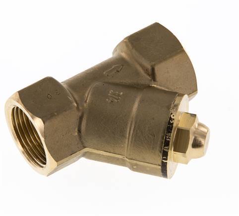 Rp 1-1/4'' Messing Y Terugslagklep 16 bar (232 psi) FKM