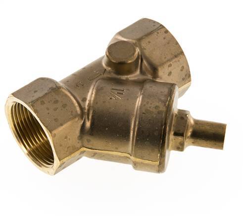 Rp 1-1/4'' Messing Y Terugslagklep 10 bar (145 psi) FKM