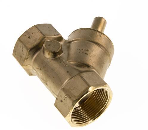 Rp 1-1/2'' Messing Y Terugslagklep 10 bar (145 psi) FKM