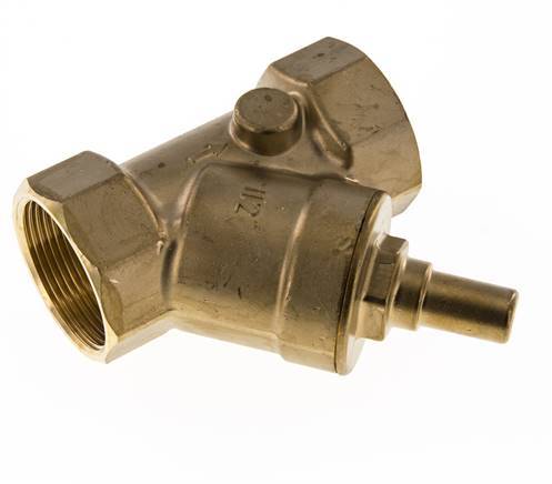 Rp 1-1/2'' Messing Y Terugslagklep 10 bar (145 psi) FKM
