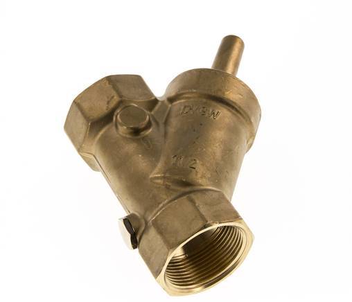 Rp 2'' Messing Y Terugslagklep 10 bar (145 psi) FKM