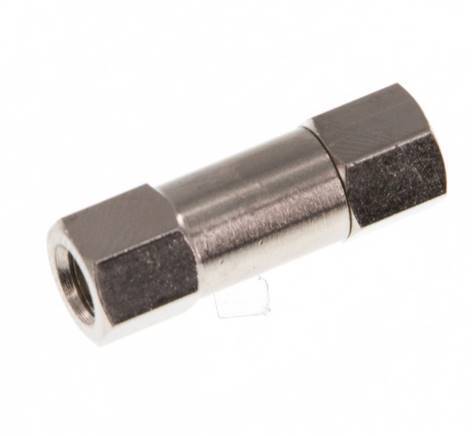 M5 Vernikkeld Messing Terugslagklep 10 bar (145 psi) NBR