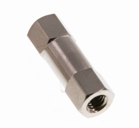 M5 Vernikkeld Messing Terugslagklep 10 bar (145 psi) NBR