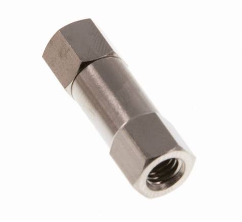 M5 Vernikkeld Messing Terugslagklep 10 bar (145 psi) NBR