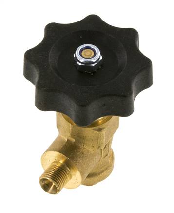 G 1/8'' Messing Haakse Kogelkraan 40 bar met Handwiel