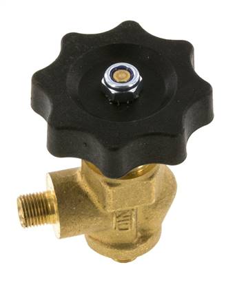 G 1/8'' Messing Haakse Kogelkraan 40 bar met Handwiel
