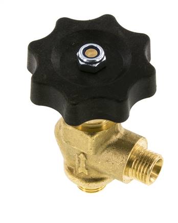 G 1/4'' Messing Haakse Kogelkraan 40 bar met Handwiel