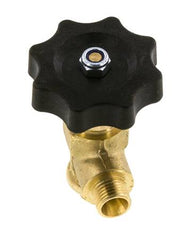 G 1/4'' Messing Haakse Kogelkraan 40 bar met Handwiel