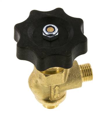 G 1/4'' Messing Haakse Kogelkraan 40 bar met Handwiel