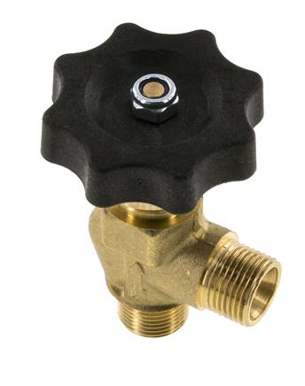 G 3/8'' Messing Haakse Kogelkraan 40 bar met Handwiel