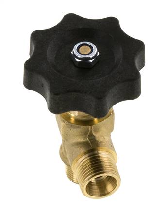 G 3/8'' Messing Haakse Kogelkraan 40 bar met Handwiel