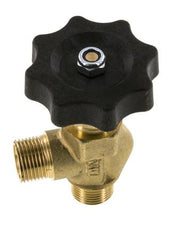 G 3/8'' Messing Haakse Kogelkraan 40 bar met Handwiel