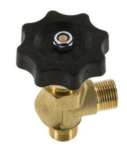 G 3/8'' Messing Haakse Kogelkraan 40 bar met Handwiel