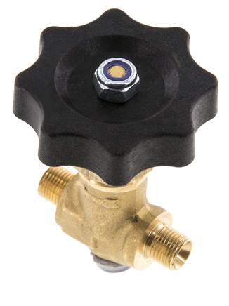 G 1/8'' Messing Buitendraad Kogelkraan 40 bar met Handwiel