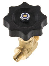 G 1/8'' Messing Buitendraad Kogelkraan 40 bar met Handwiel