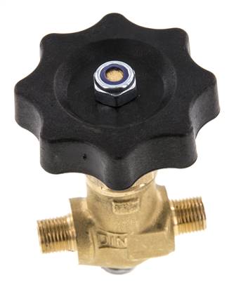 G 1/8'' Messing Buitendraad Kogelkraan 40 bar met Handwiel