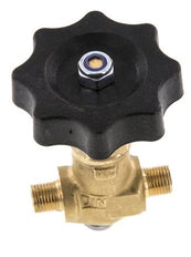 G 1/8'' Messing Buitendraad Kogelkraan 40 bar met Handwiel