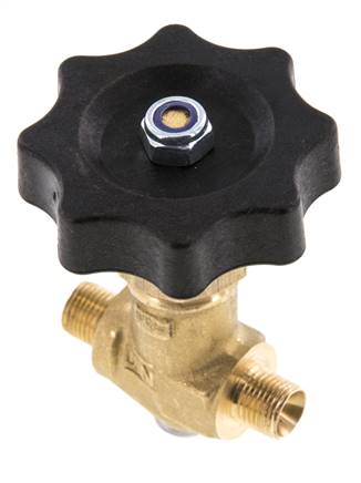 G 1/8'' Messing Buitendraad Kogelkraan 40 bar met Handwiel