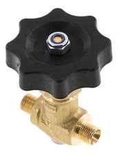 G 1/8'' Messing Buitendraad Kogelkraan 40 bar met Handwiel