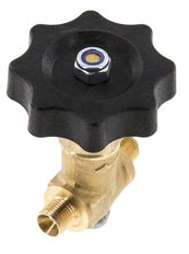 G 1/8'' Messing Buitendraad Kogelkraan 40 bar met Handwiel