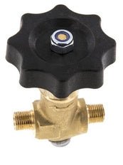 G 1/8'' Messing Buitendraad Kogelkraan 40 bar met Handwiel