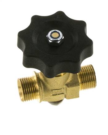 G 3/8'' Messing Buitendraad Kogelkraan 40 bar met Handwiel