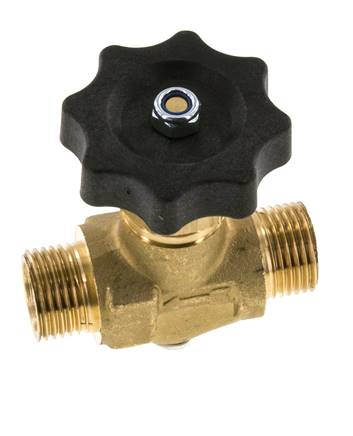 G 1/2'' Messing Buitendraad Kogelkraan 40 bar met Handwiel