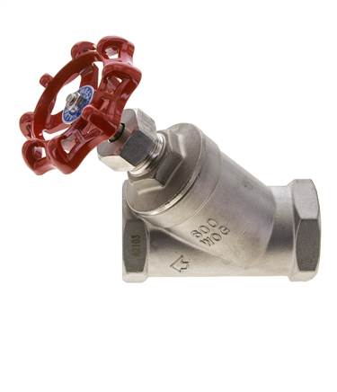 G 1-1/2'' Roestvaststalen Vrijstroomafsluiter 40 bar